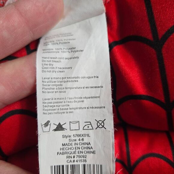 Marvel Spiderman costume S 4-6 - Picture 7 of 7